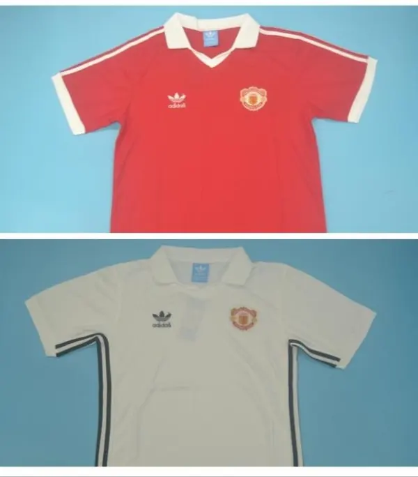 Manchester United retro soccer jersey 1980-1981