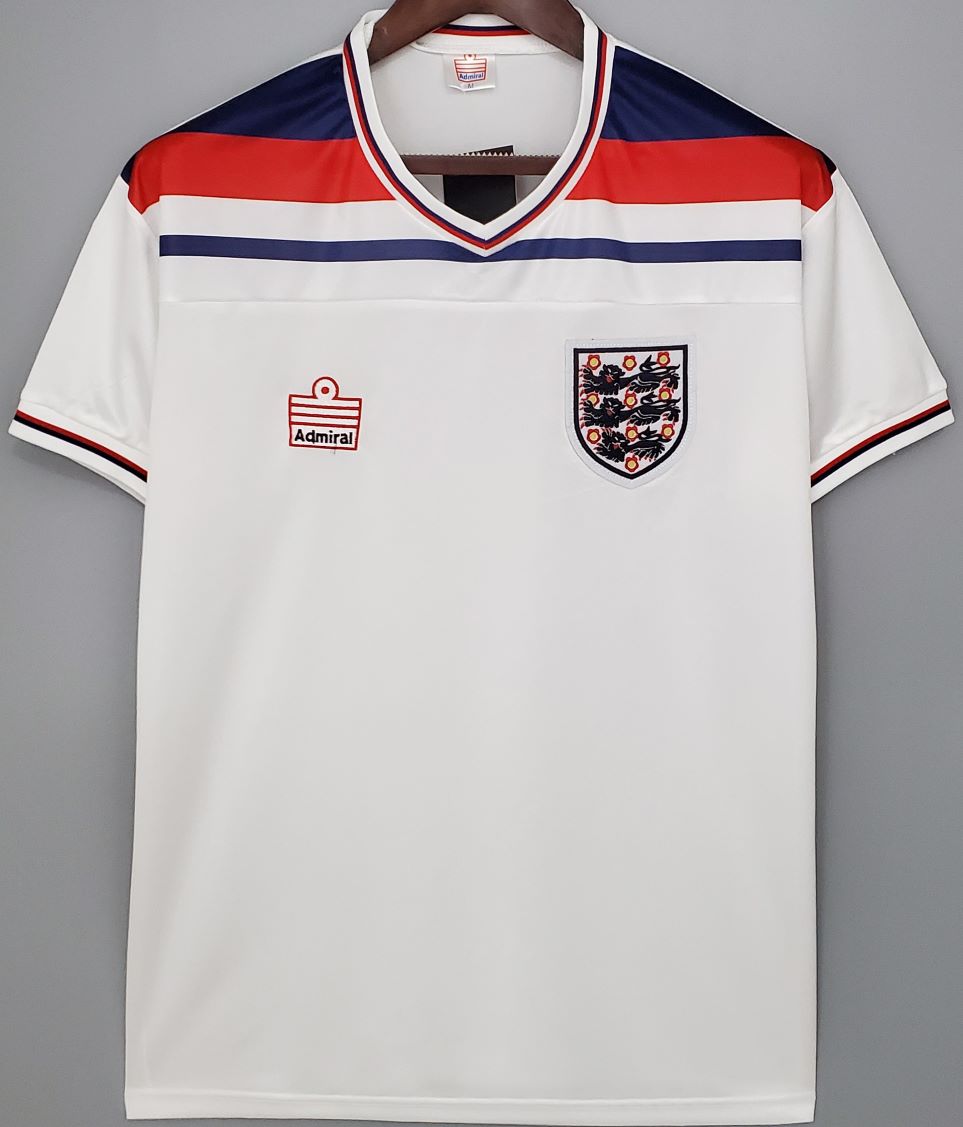 England retro soccer jersey Euro 80