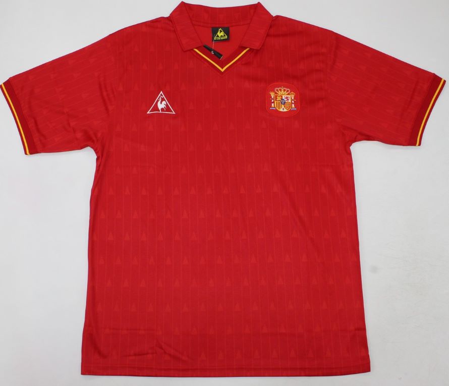 Spain national team football jersey WC 90