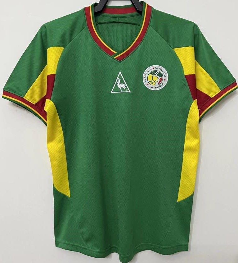 Senegal retro soccer jersey World Cup 2002