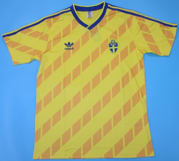Sweden World Cup 1990 soccer jersey