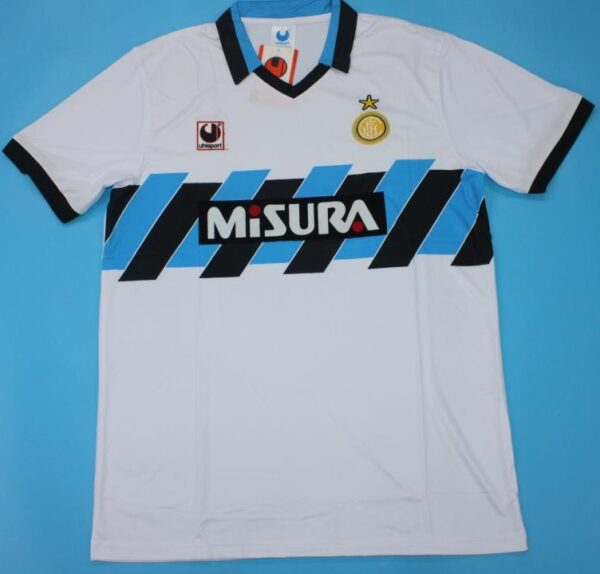 Inter Milan away soccer jersey 1990-1991
