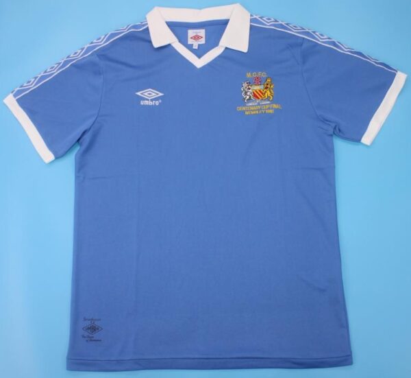 Manchester City retro soccer jersey FA Cup 1981