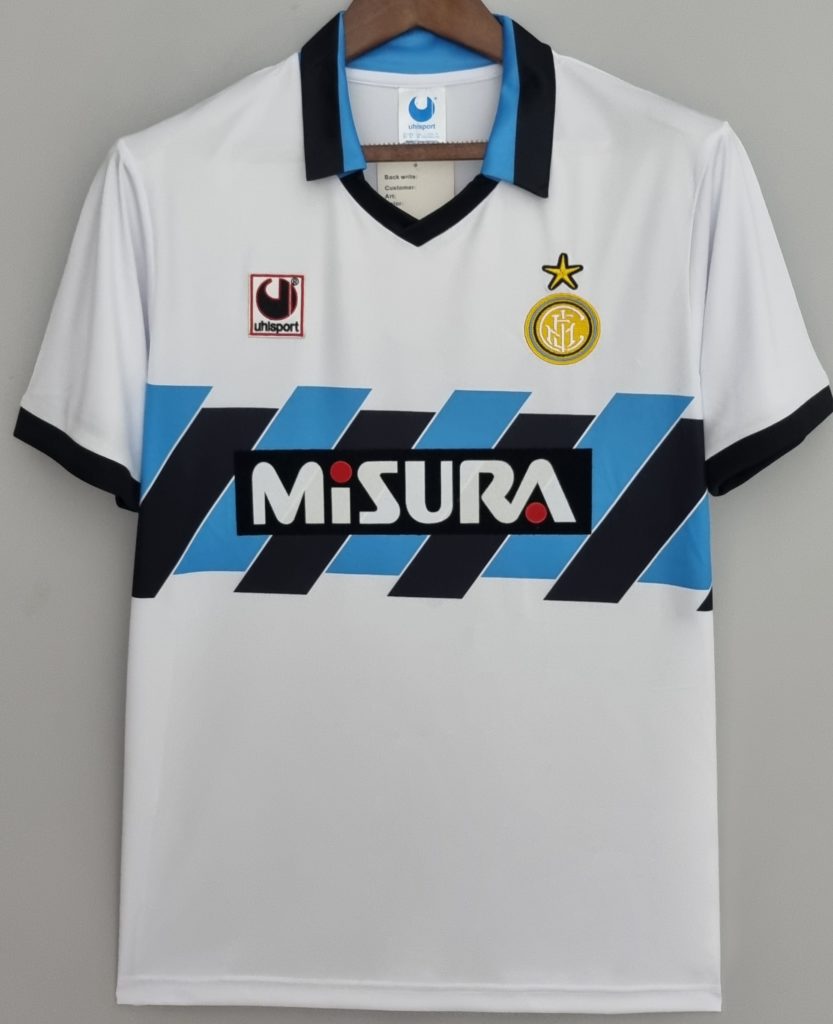Inter Milan away soccer jersey 1990-1991