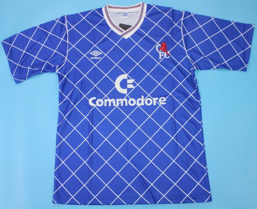 Chelsea retro soccer jersey 1988-1989