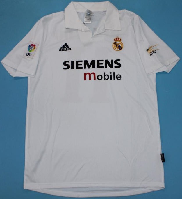 Real Madrid 2002-2003 home jersey