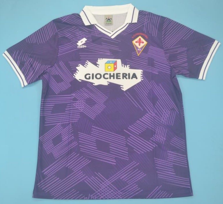 Fiorentina retro soccer jersey 91-92