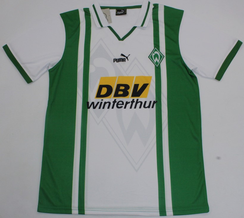 Werder Bremen retro soccer jersey 1996-97