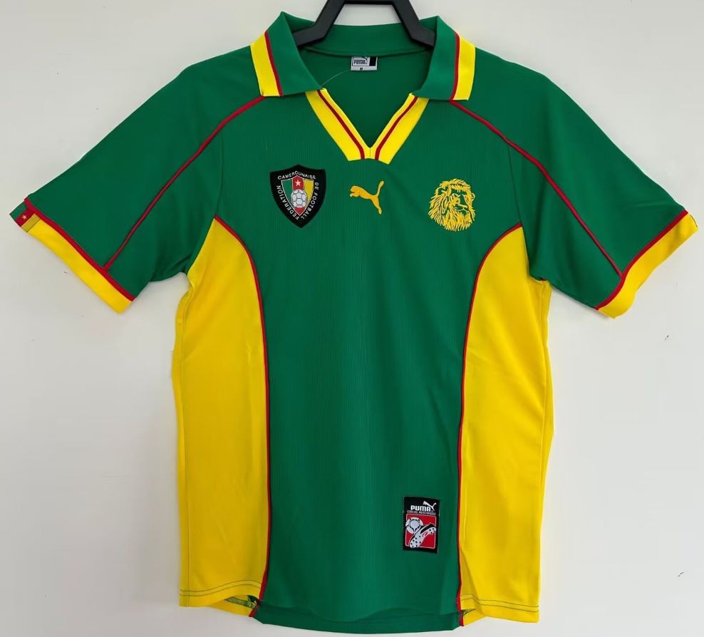 Cameroon retro soccer jersey WC 98