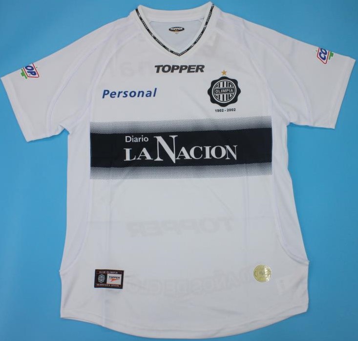 Olimpia Asuncion retro football jersey 2002