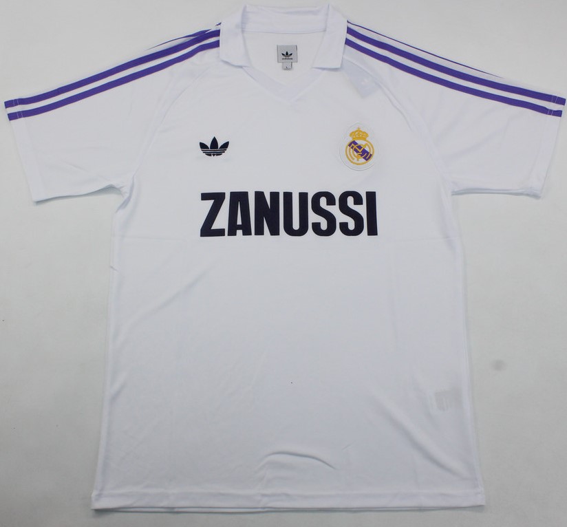 Real Madrid retro soccer jersey 1984-1985