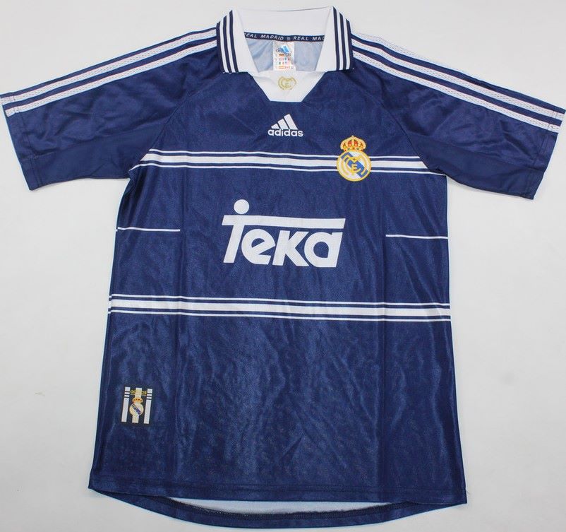 Real Madrid away soccer jersey 1998-1999