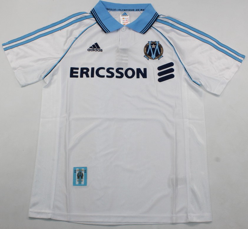 Olympique Marseille retro soccer jersey 1998-1999