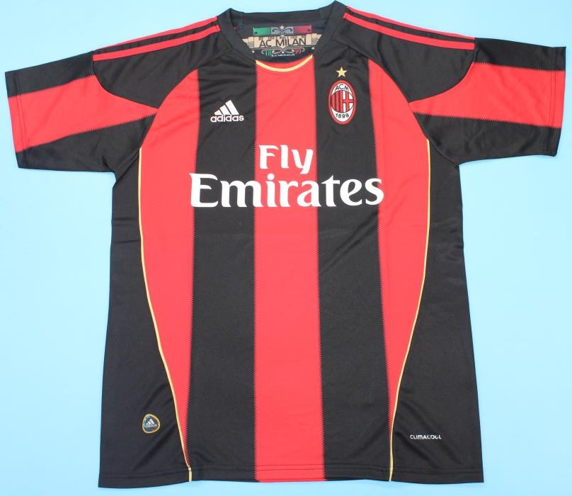 AC Milan retro soccer jersey 2010-2011