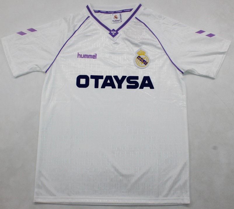 Real Madrid 1990-1991 soccer jersey