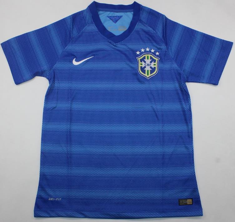 Brazil away soccer jersey World Cup 2014