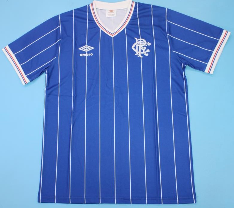 Rangers 1982-1983 retro football jersey