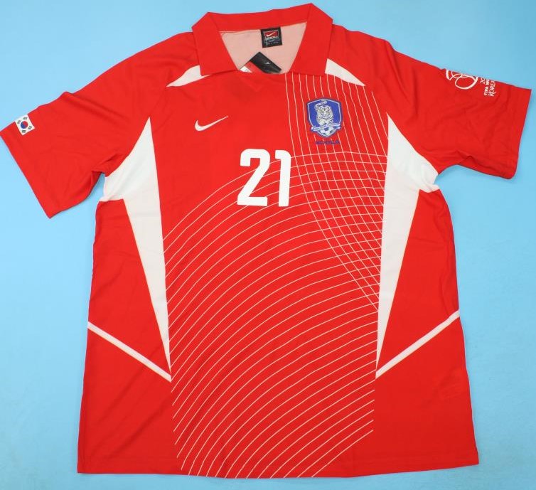 South Korea retro soccer jersey WC 2002