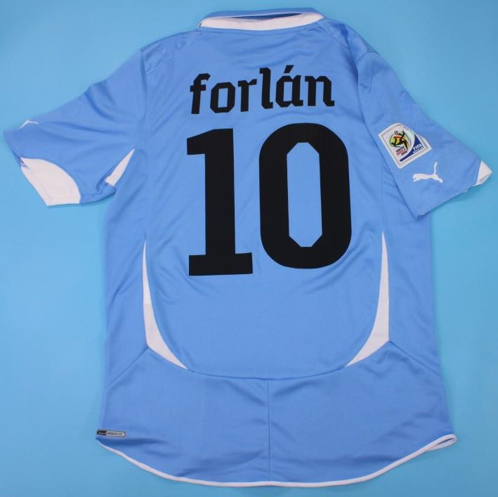 Uruguay World Cup 2010 soccer jersey - S, 10 FORLAN