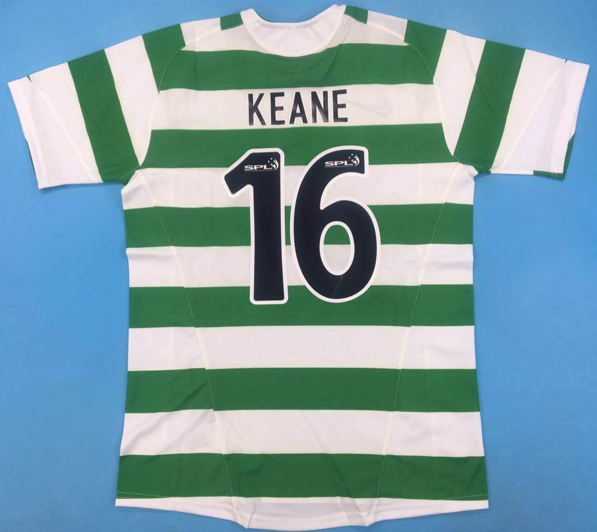 Unforgettable Celtic Glasgow retro soccer jersey 2005-2006 - XXL KEANE, Home