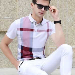 New Plaid 2019 summer polo shirt - Image 3