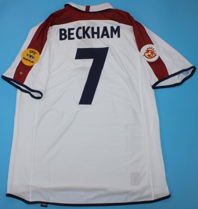 England national team Euro 2004 jersey - XXL, 7 BECKHAM