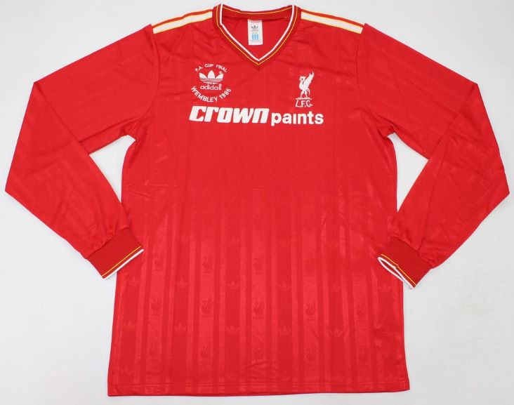 Liverpool retro soccer jersey 85-86 - S Long sleeve