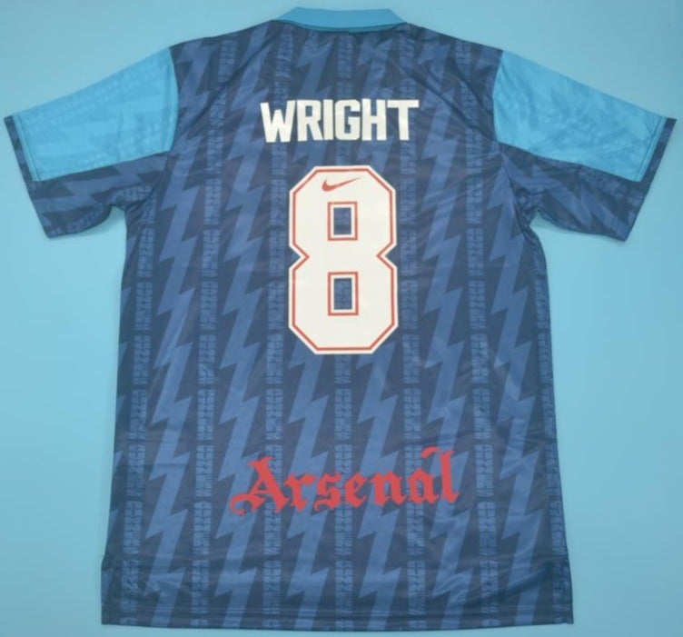 Arsenal retro soccer jersey 1994-1995 - M BLUE 8 WRIGHT