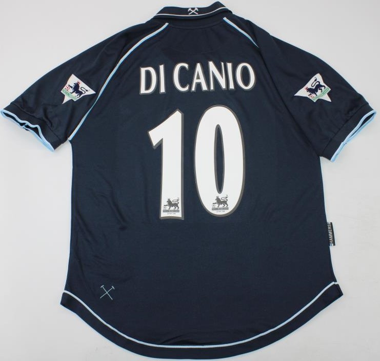 West Ham retro soccer jersey 1999 - S DICANIO, Away