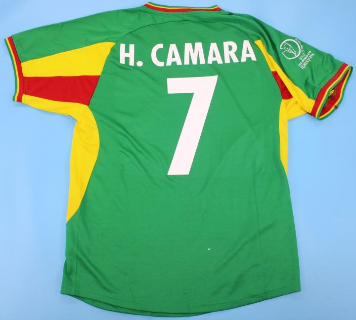 Senegal retro soccer jersey World Cup 2002 - S, 7 CAMARA