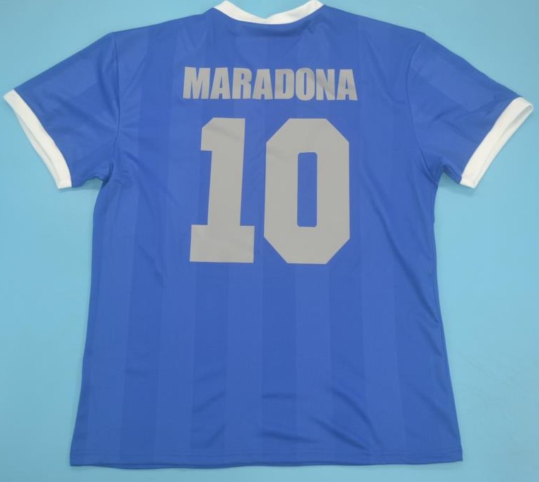 Argentina away retro soccer jersey World Cup 1986