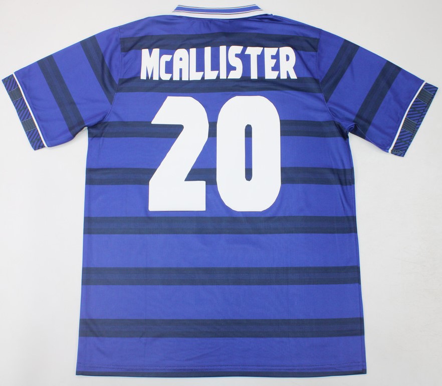 World Cup 1998 Scotland retro soccer jersey - S, 20 MCALLISTER