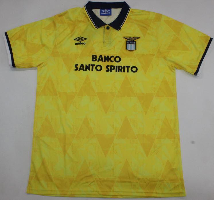 SS Lazio Roma elegant retro soccer jersey 1991-1992 - S, Away