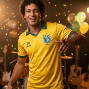 Brazil Retro Soccer Jersey – World Cup 1986