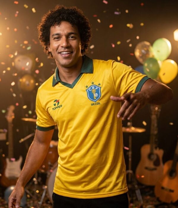 Brazil Retro Soccer Jersey – World Cup 1986