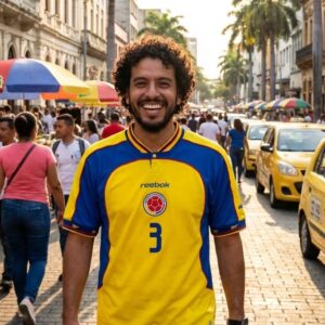 Historic Colombia 2001 Copa América Retro Jersey