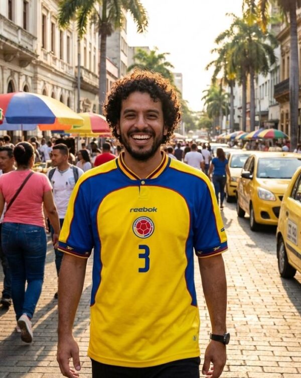 Historic Colombia 2001 Copa América Retro Jersey
