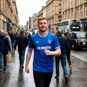 Glasgow Rangers Retro Soccer Jersey 1986–1987