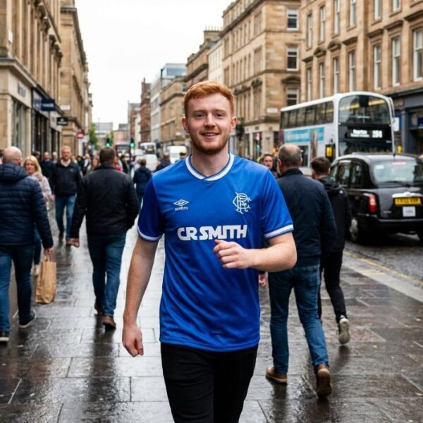 Glasgow Rangers Retro Soccer Jersey 1986–1987