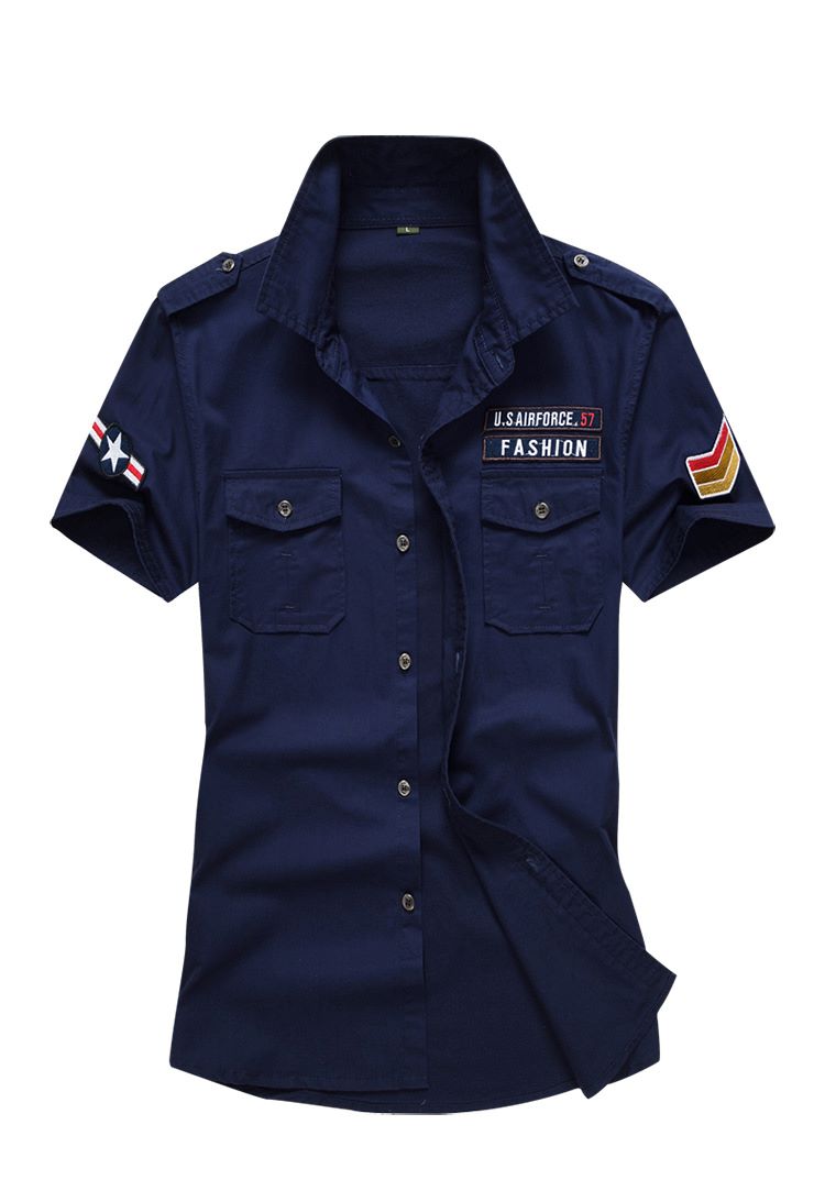 US Air Force Short Sleeve Shir - M, Blue