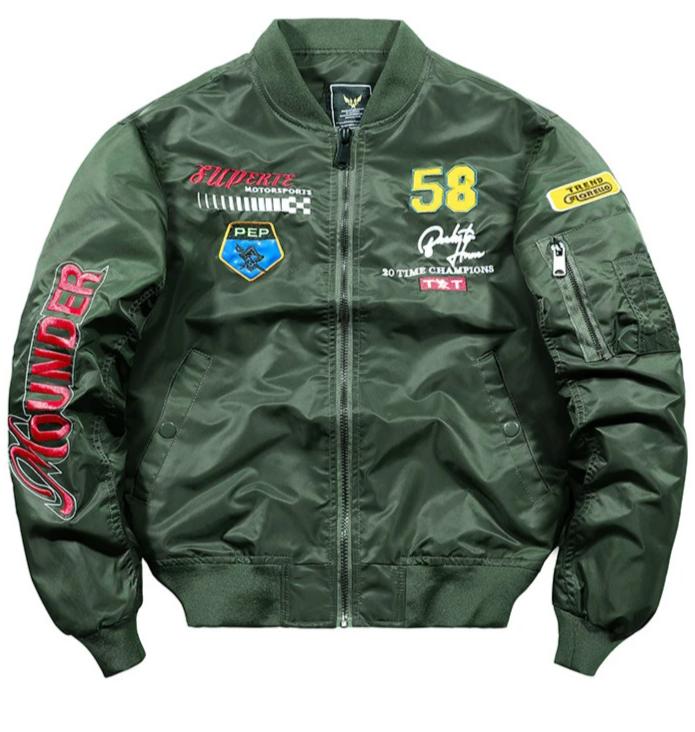 MA-1 flight bomber jacket - M, Army Green
