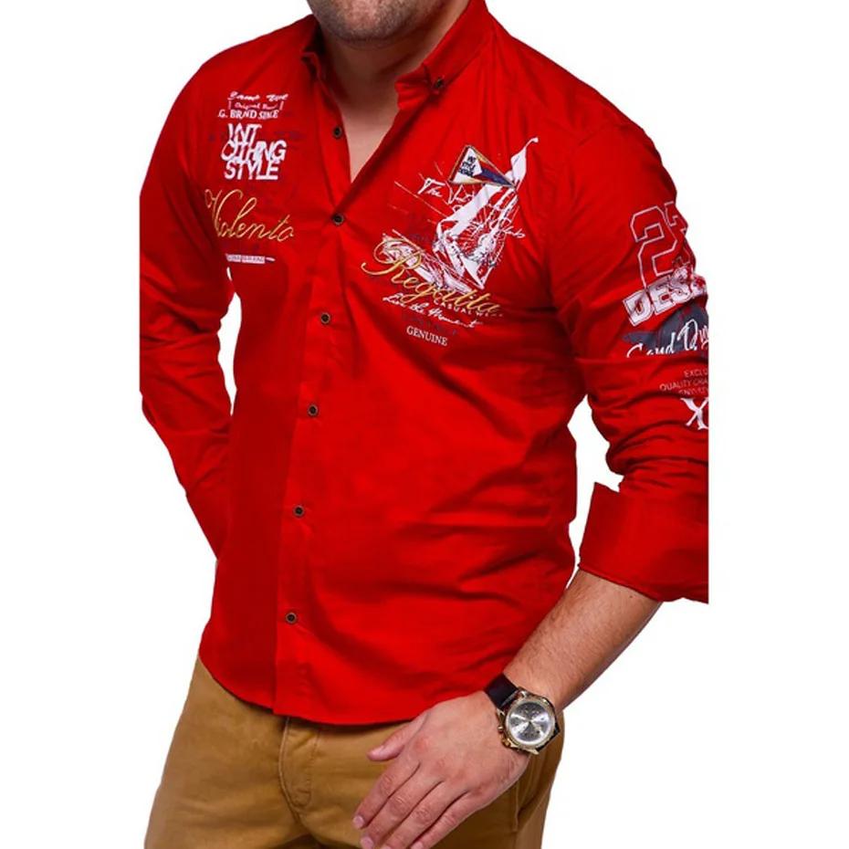 Fashion Royal Yachting long sleeve shirt - M, Red