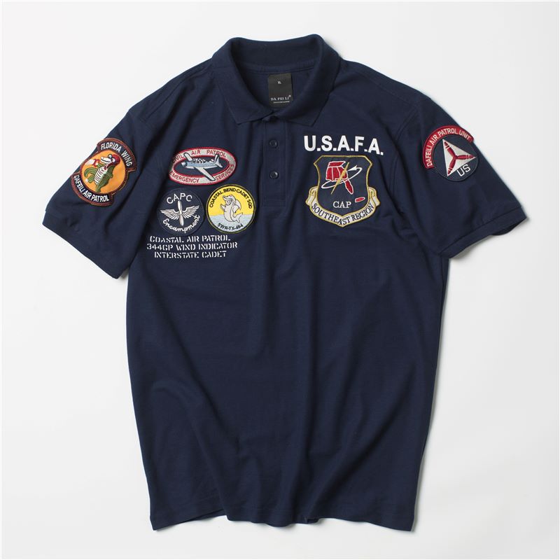 US Air Force 'Top Gun' Vintage Polo Shirt - S