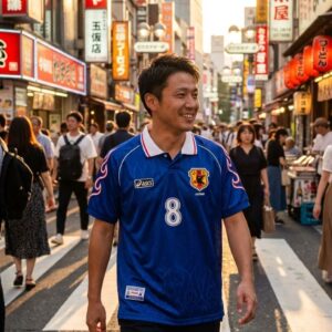 Japan Retro Soccer Jersey WC 1998 - Historic First World Cup Kit