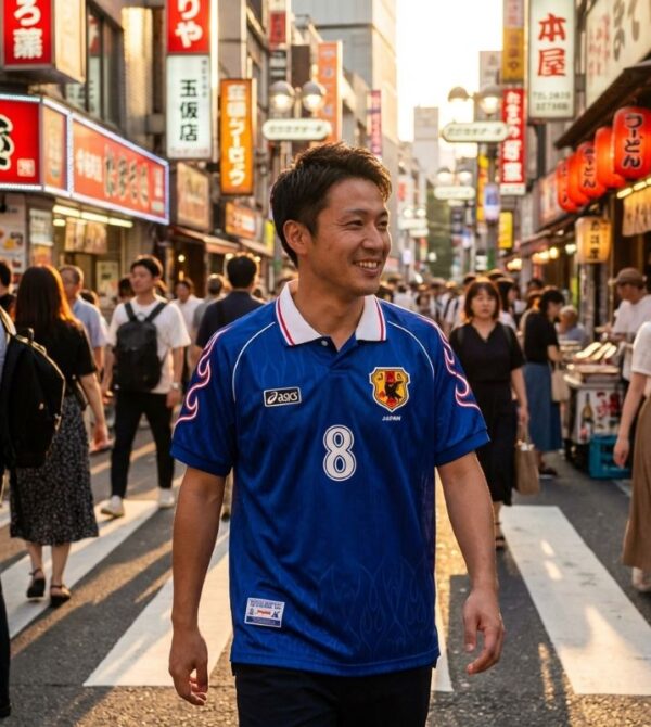 Japan Retro Soccer Jersey WC 1998 - Historic First World Cup Kit