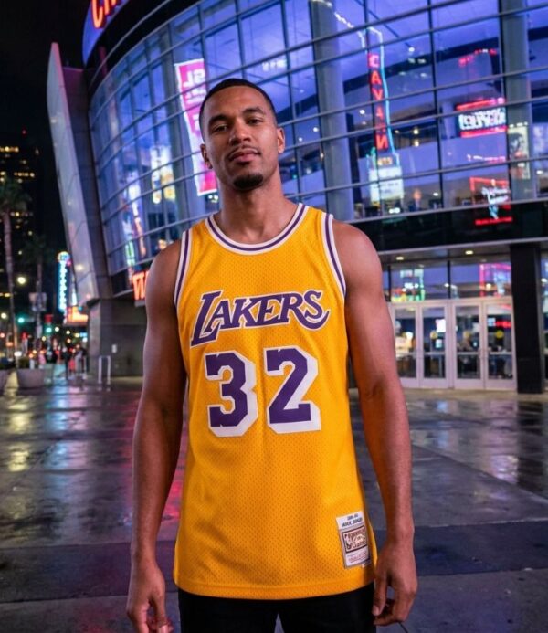 Magic Johnson Los Angeles Lakers Retro NBA Jersey 1984–1985