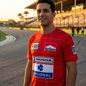 McLaren Ayrton Senna Vintage T-Shirt 1991 – Classic Formula 1 Champion Tribute