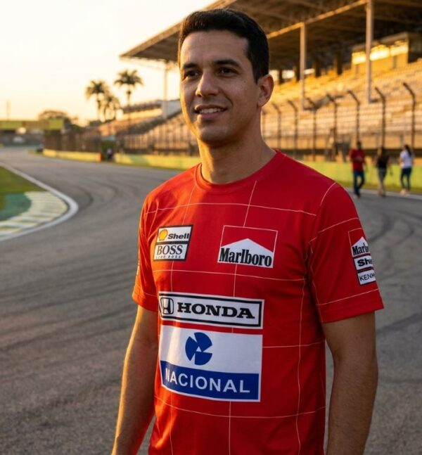 McLaren Ayrton Senna Vintage T-Shirt 1991 – Classic Formula 1 Champion Tribute