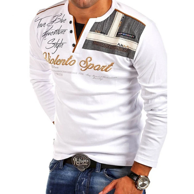 Violento sport long sleeves fall T-shirt - S, White