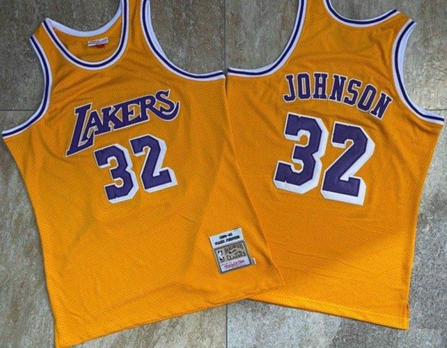 Magic Johnson La Lakers retro NBA jersey 1984-1985